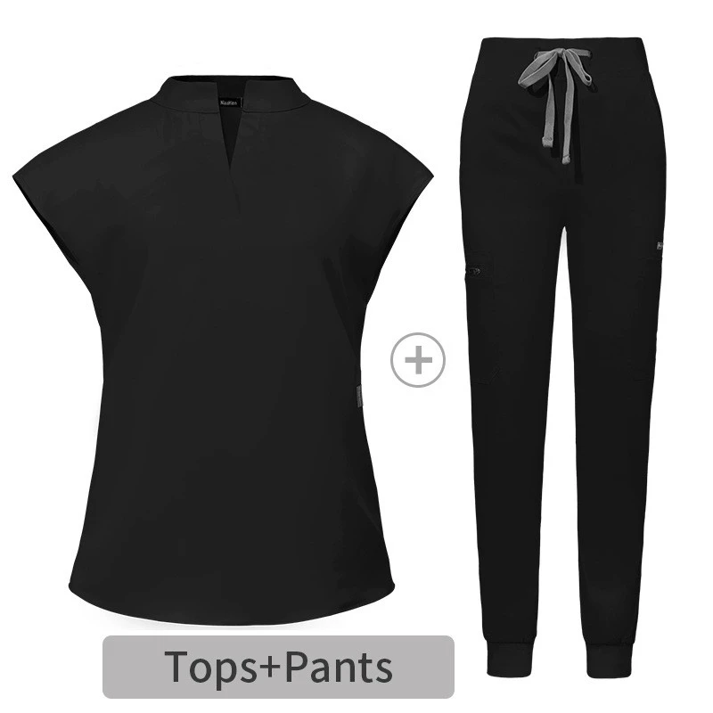 lined medical scrubs